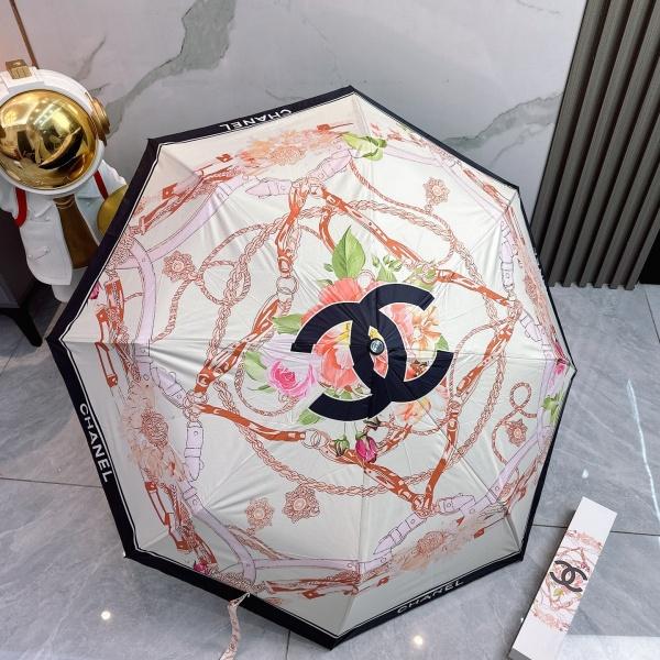 2026新作 CHANEL シャネル 全自動折りたたみ傘 晴雨兼用 UVカット 遮熱 軽量 ワンタッチ開閉 UPF50+ ギフトボックス付き