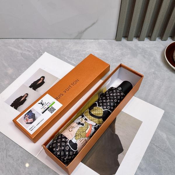 2026新作 LOUIS VUITTON 激安 ルイヴィトン 全自動折りたたみ傘 晴雨兼用 UVカット 遮熱 軽量 ワンタッチ開閉 ギフトBOX付き