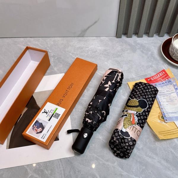2026新作 LOUIS VUITTON 激安 ルイヴィトン 全自動折りたたみ傘 晴雨兼用 UVカット 遮熱 軽量 ワンタッチ開閉 ギフトBOX付き