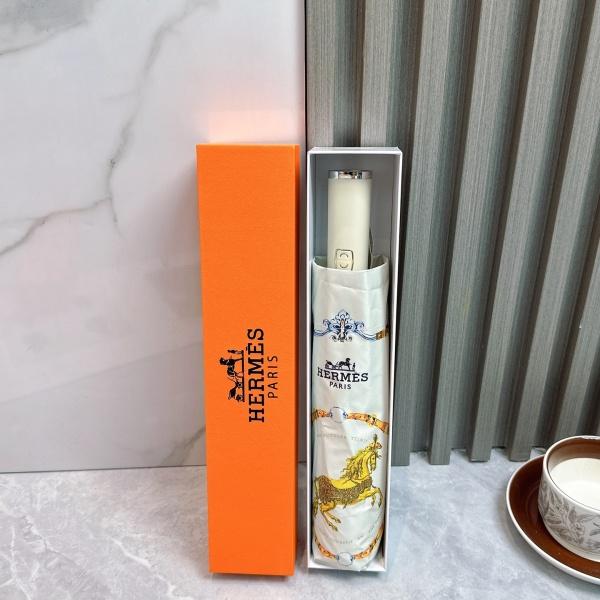 2026新作 HERMES エルメス 激安 折りたたみ傘 晴雨兼用 全自動 UVカット 遮熱 軽量 ワンタッチ ギフトBOX付き