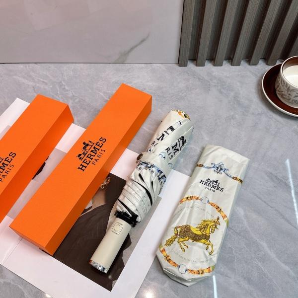 2026新作 HERMES エルメス 激安 折りたたみ傘 晴雨兼用 全自動 UVカット 遮熱 軽量 ワンタッチ ギフトBOX付き