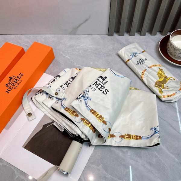 2026新作 HERMES エルメス 激安 折りたたみ傘 晴雨兼用 全自動 UVカット 遮熱 軽量 ワンタッチ ギフトBOX付き