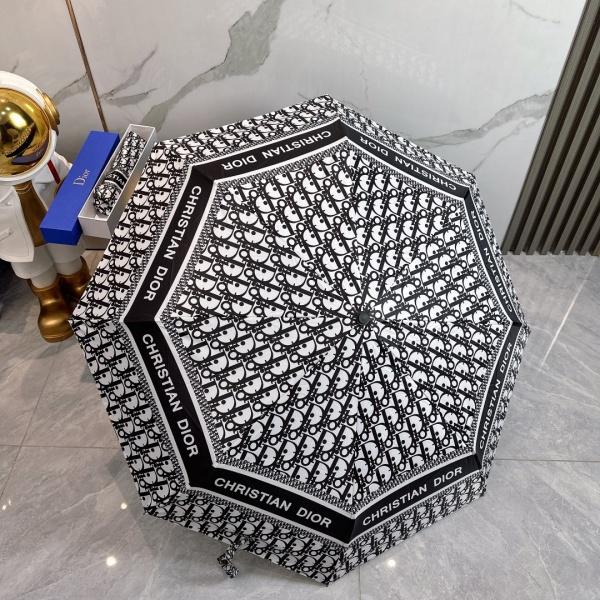 2026新作 Dior 激安 ディオール オブリーク 折りたたみ傘 晴雨兼用 全自動 UVカット 遮熱 軽量 ギフトBOX付き