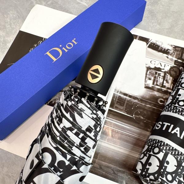 2026新作 Dior 激安 ディオール オブリーク 折りたたみ傘 晴雨兼用 全自動 UVカット 遮熱 軽量 ギフトBOX付き