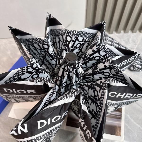 2026新作 Dior 激安 ディオール オブリーク 折りたたみ傘 晴雨兼用 全自動 UVカット 遮熱 軽量 ギフトBOX付き
