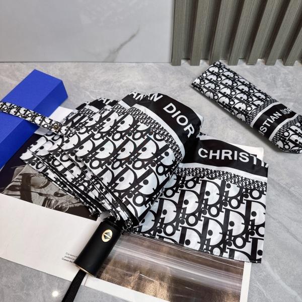 2026新作 Dior 激安 ディオール オブリーク 折りたたみ傘 晴雨兼用 全自動 UVカット 遮熱 軽量 ギフトBOX付き