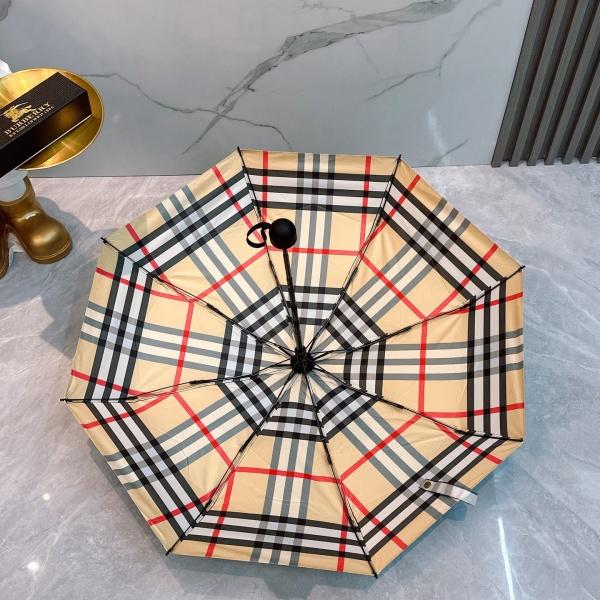 2026新作 BURBERRY 激安 バーバリー 折りたたみ傘 晴雨兼用 五つ折り 全自動 UVカット 軽量 チェック柄 ギフトBOX付き