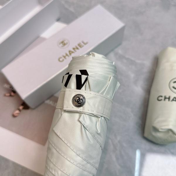2026新作 CHANEL 激安 シャネル 折りたたみ傘 晴雨兼用 五つ折り UVカット99% 軽量 クリスタルハンドル ギフトBOX付き