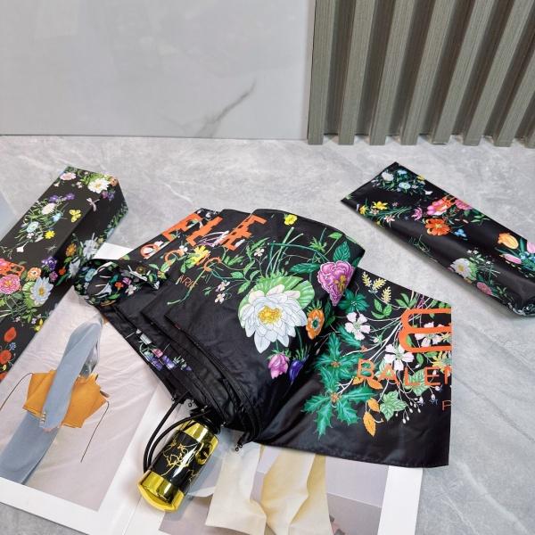 2026新作 BALENCIAGA 激安 バレンシアガ 折りたたみ傘 晴雨兼用 五つ折り 全自動 UVカット99% 軽量 フラワープリント ギフトBOX付き