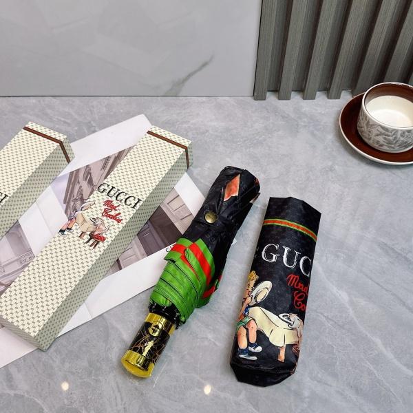 2026新作 GUCCI 激安 グッチ 折りたたみ傘 晴雨兼用 全自動 UVカット99% 軽量 五つ折り 遮熱 ギフトBOX付き