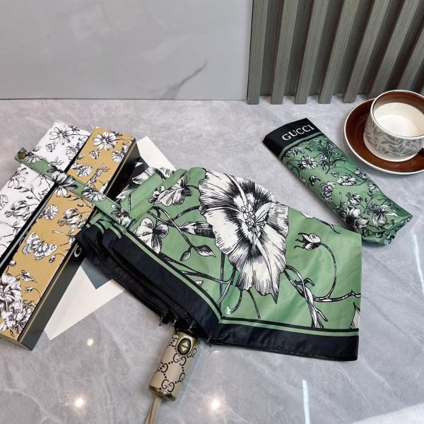 2026新作 GUCCI 激安 グッチ 折りたたみ傘 晴雨兼用 全自動 UVカット99% 軽量 花柄 遮熱 五つ折り ギフトBOX付き