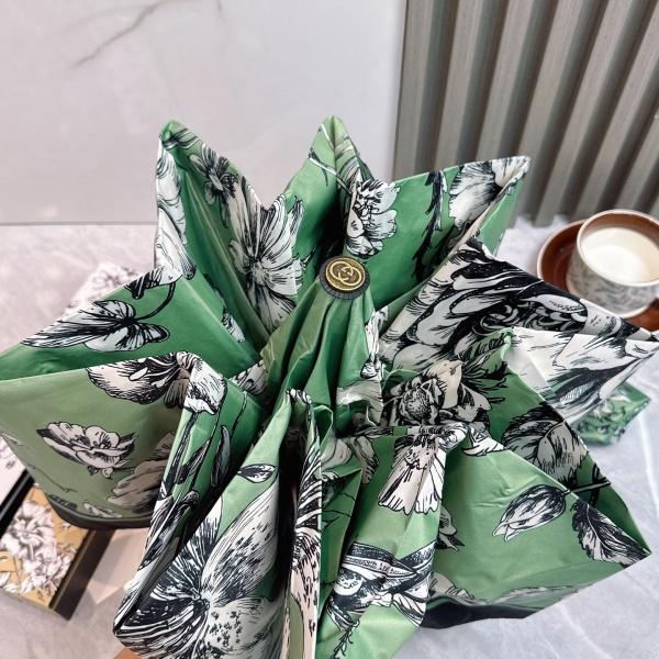 2026新作 GUCCI 激安 グッチ 折りたたみ傘 晴雨兼用 全自動 UVカット99% 軽量 花柄 遮熱 五つ折り ギフトBOX付き