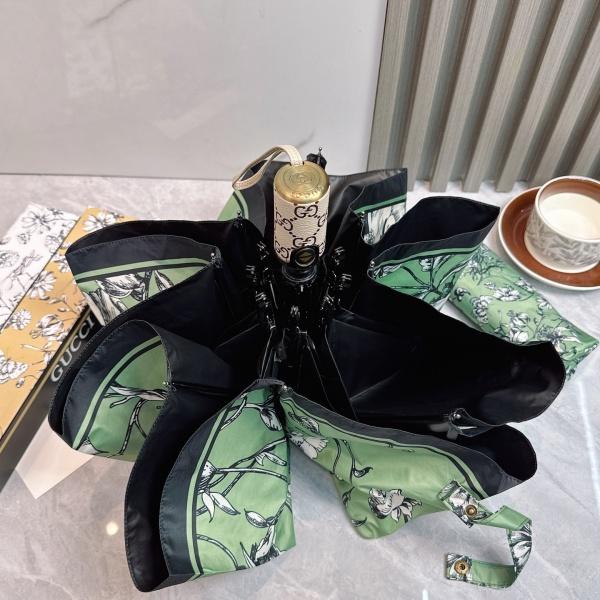 2026新作 GUCCI 激安 グッチ 折りたたみ傘 晴雨兼用 全自動 UVカット99% 軽量 花柄 遮熱 五つ折り ギフトBOX付き
