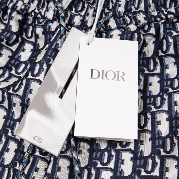2026新作 DIOR 激安 ディオール ショートパンツ ハーフパンツ オブリーク ジャカード ロゴ サイドライン ウエストゴム メンズ レディース