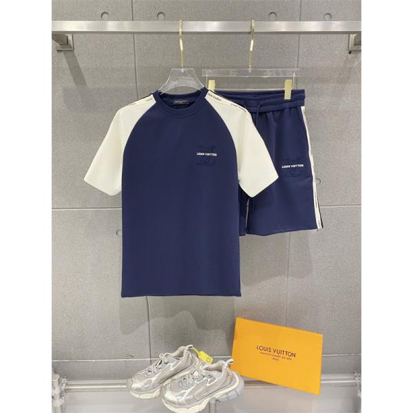 2026ss☆☆ルイヴィトン2点セットコピー LOUIS VUITTONクルーネックメンズ ストリート トレンド 夏