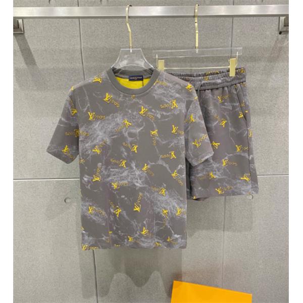 夏 おしゃれLOUIS VUITTON 2026ssトレンド☆☆ルイヴィトン上下着コピー セット メンズ リゾート ビーチ 