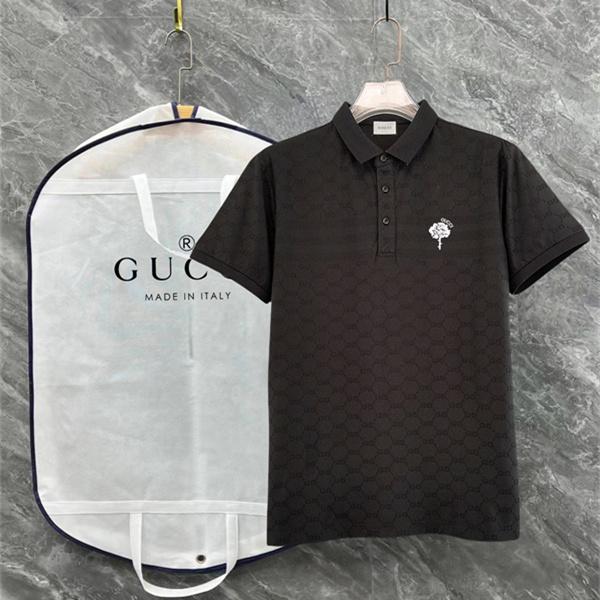 総柄デザイン クラシックスタイル 高見え GUCCI グッチ コピー ポロシャツ タウンユース