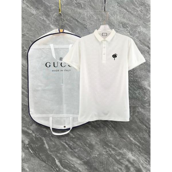 総柄デザイン クラシックスタイル 高見え GUCCI グッチ コピー ポロシャツ タウンユース