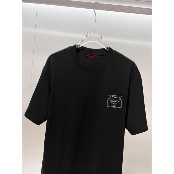 スクエアロゴ モードカジュアル ベーシックスタイル GUCCI グッチ コピー 半袖Tシャツ 人気モデル