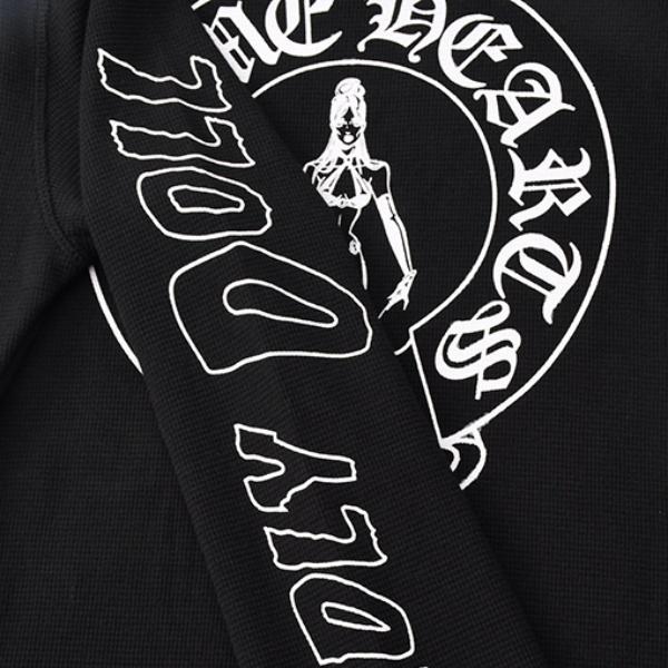 2026新作 CHROME HEARTS 激安 クロムハーツ ワッフル 長袖Tシャツ