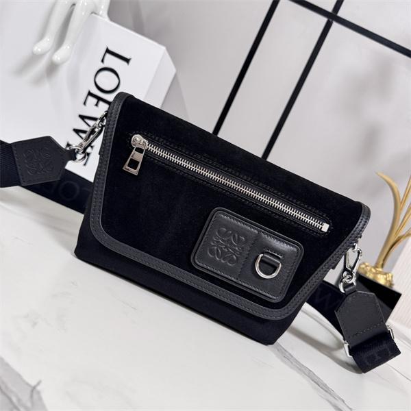 大容量LOEWE ロエベ メッセンジャーバッグコピー2026トレンド最新メンズショルダーバッグ