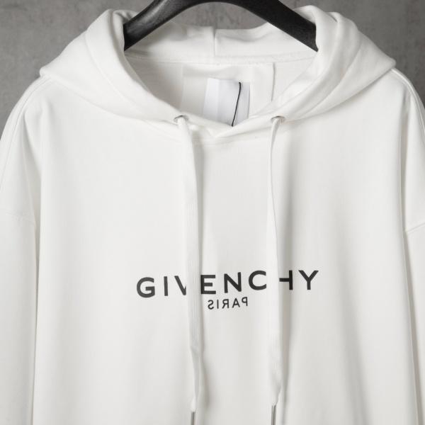 2026新作 GIVENCHY 激安 ジバンシィ 反転ロゴ プルオーバーパーカー オーバーサイズ フーディー