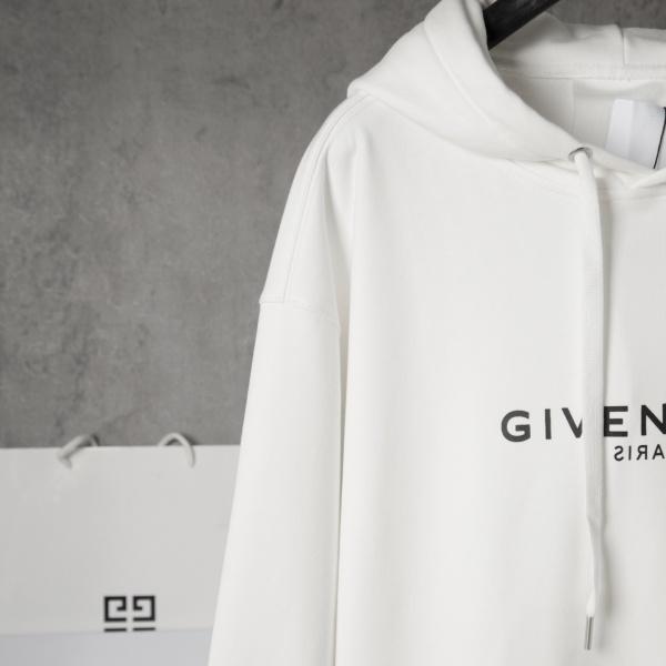 2026新作 GIVENCHY 激安 ジバンシィ 反転ロゴ プルオーバーパーカー オーバーサイズ フーディー