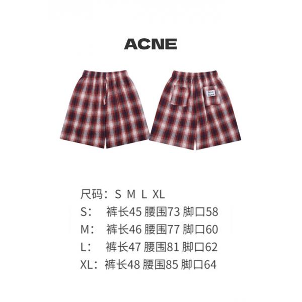 タータンチェック ストリートテイスト 季節注目 Acne Studios アクネストゥディオズ コピー イージーショーツ