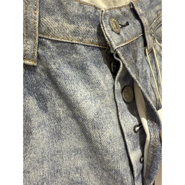 ツートーン切替 ヴィンテージ加工 ストレートシルエット Acne Studios アクネストゥディオズ コピー ワイドデニムパンツ