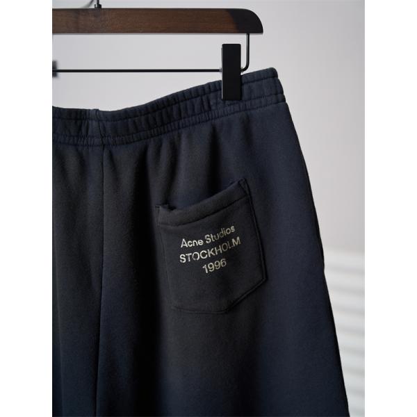 ロゴ刺繍 カジュアルスタイル 2026注目アイテム Acne Studios アクネストゥディオズ コピー ショートパンツ シンプルコーデ