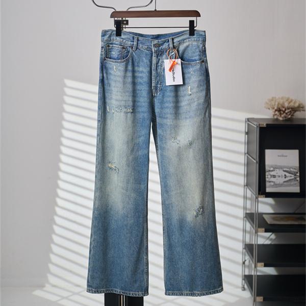ダメージ加工 ワイドシルエット ヴィンテージ感 人気ストリートスタイル Acne Studios アクネストゥディオズ コピー デニムパンツ
