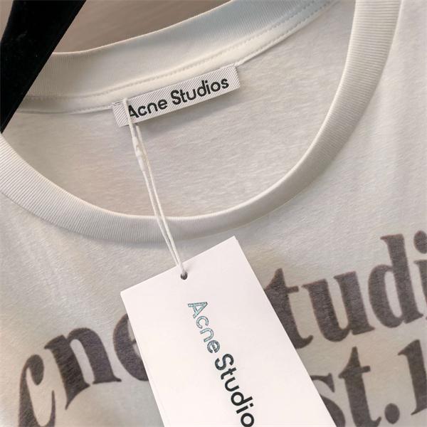 フロントロゴデザイン ヴィンテージ感 カジュアルコーデ向け Acne Studios アクネストゥディオズ コピー Tシャツ