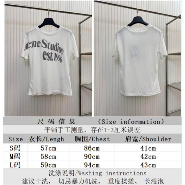 フロントロゴデザイン ヴィンテージ感 カジュアルコーデ向け Acne Studios アクネストゥディオズ コピー Tシャツ
