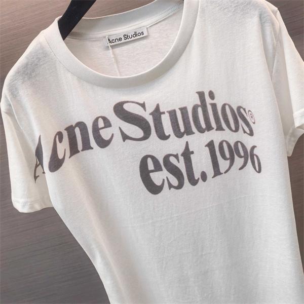 フロントロゴデザイン ヴィンテージ感 カジュアルコーデ向け Acne Studios アクネストゥディオズ コピー Tシャツ