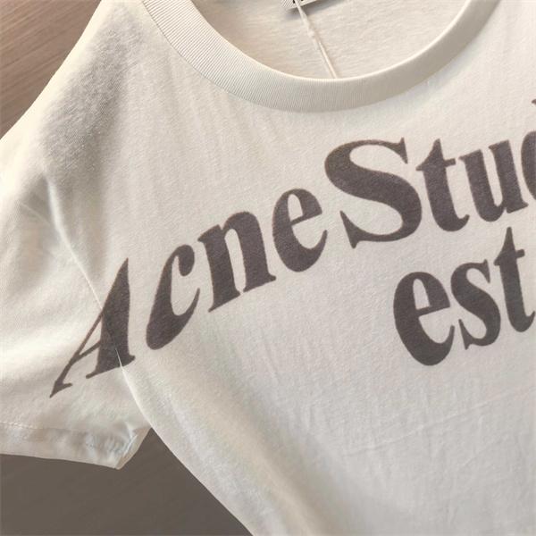 フロントロゴデザイン ヴィンテージ感 カジュアルコーデ向け Acne Studios アクネストゥディオズ コピー Tシャツ