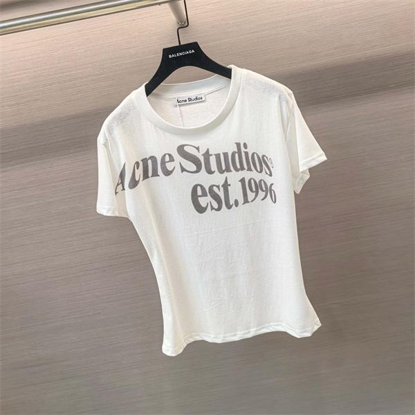 フロントロゴデザイン ヴィンテージ感 カジュアルコーデ向け Acne Studios アクネストゥディオズ コピー Tシャツ
