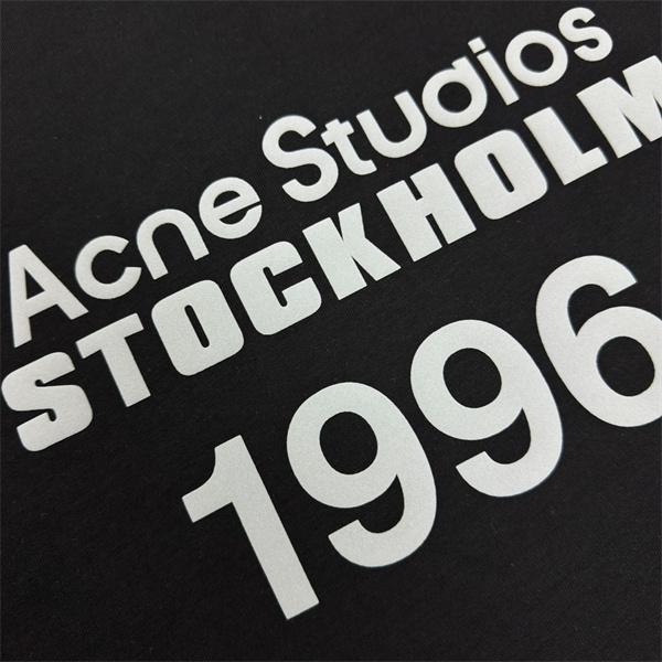 フロントロゴ プリントデザイン ベーシックシルエット Acne Studios アクネストゥディオズ コピー 半袖Tシャツ カジュアルモード