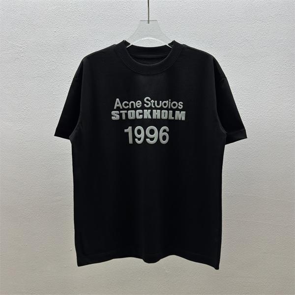 フロントロゴ プリントデザイン ベーシックシルエット Acne Studios アクネストゥディオズ コピー 半袖Tシャツ カジュアルモード
