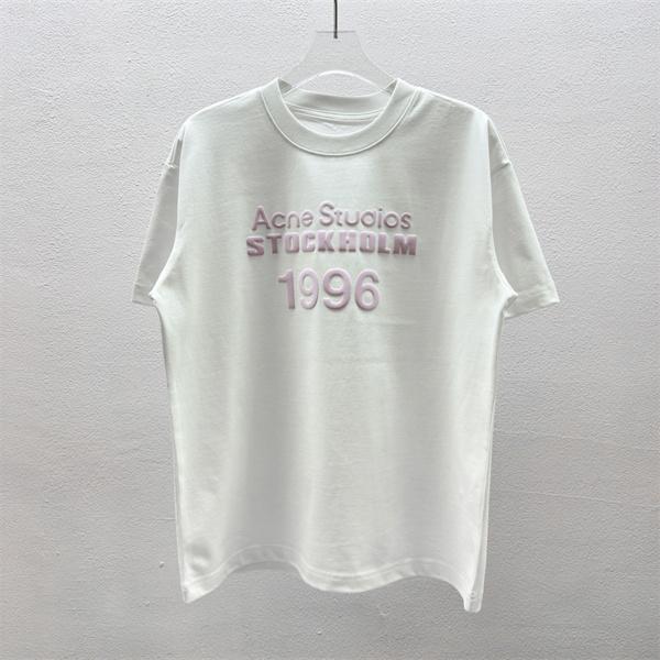 フロントロゴ プリントデザイン ベーシックシルエット Acne Studios アクネストゥディオズ コピー 半袖Tシャツ カジュアルモード