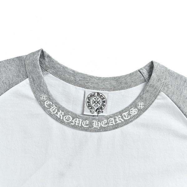 2026新作 N级品 Chrome Hearts  クロムハーツ ロングTシャツ 梵字ネック 配色デザイン 長袖Tシャツ コットン オーバーサイズ 人気アイテム