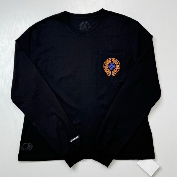 2026新作 Chrome Hearts N級品 クロムハーツ ロングTシャツ STAFFロゴ バックホースシュー プリント 長袖Tシャツ コットン 人気アイテム