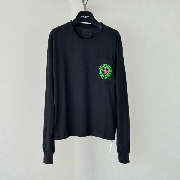 2026新作 Chrome Hearts N级品 クロムハーツ ロングTシャツ STAFFホースシュー ネオンプリント 長袖 カットソー 人気アイテム 男女兼用