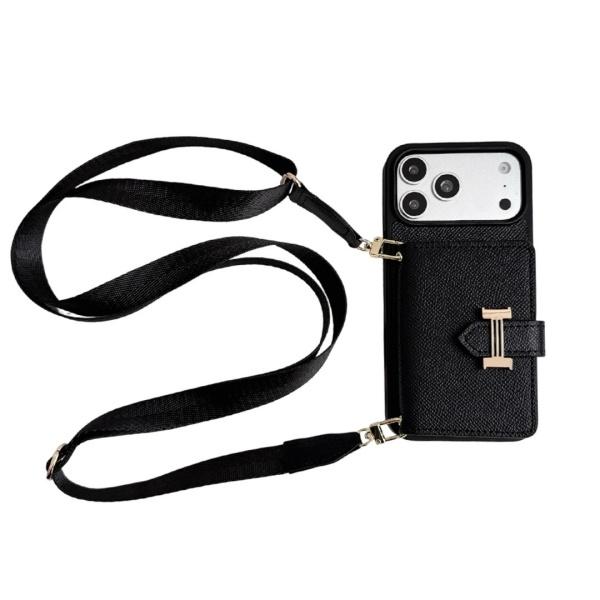 2026新作 HERMÈS 激安 エルメス スマホケース Hバックル カード収納 ショルダーストラップ付き 手帳型 携帯カバー