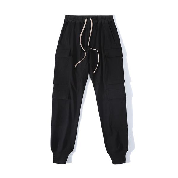 RICK OWENS   2026SS春夏リックオウエンスカーゴパンツコピー黒色人気リラックス感