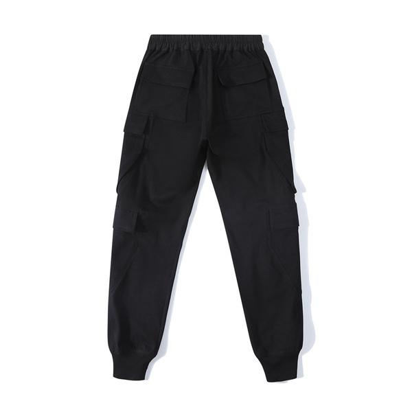RICK OWENS   2026SS春夏リックオウエンスカーゴパンツコピー黒色人気リラックス感