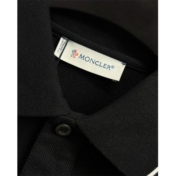 トリコロールロゴ ライン襟 すっきりシルエット MONCLER モンクレール コピー ポロシャツ 品格カジュアル