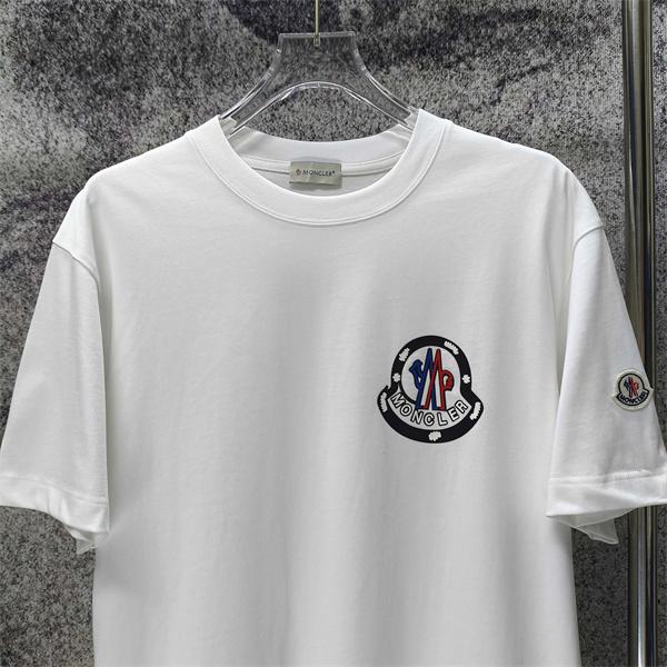 ロゴパッチ クリーンスタイル デイリー使い MONCLER モンクレール コピー 半袖Tシャツ センス漂う一着