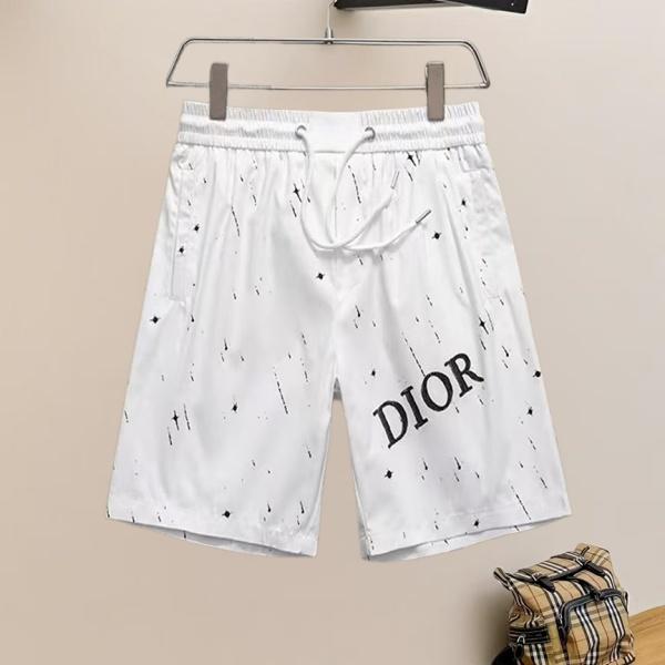 モノトーン 飛沫プリント 速乾ハーフパンツ Dior 激安 ドローコード仕様 ディオール サマービーチショーツ