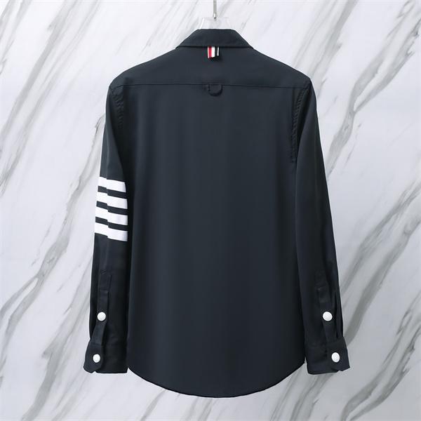ラインアクセント オーバーシャツ テーラード感 THOM BROWNE トムブラウン コピー シャツアウター ベーシックウェア