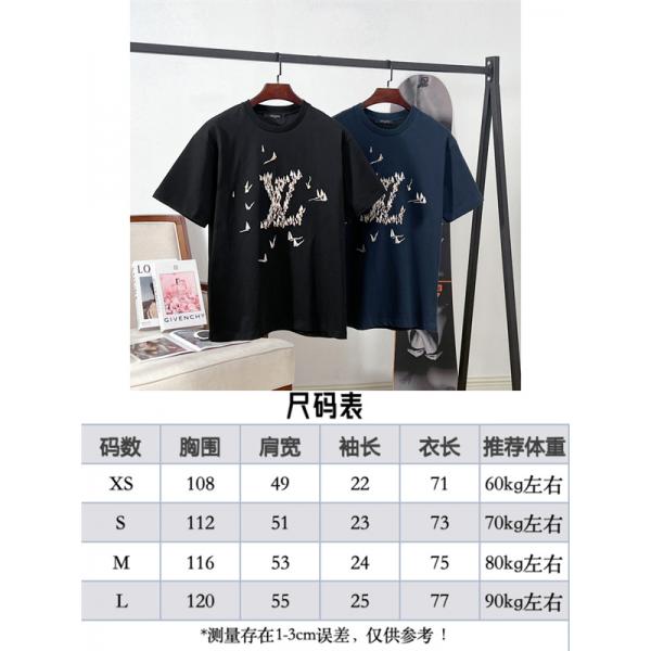 グラフィックデザイン フロントモチーフ 旬コーデ LOUIS VUITTON ルイヴィトン コピー 半袖Tシャツ ファッションアイテム